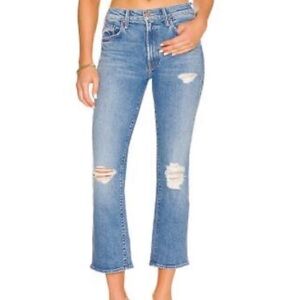 MOTHER INSIDER ANKLE BLOOM AND DOOM JEANS SIZE 25